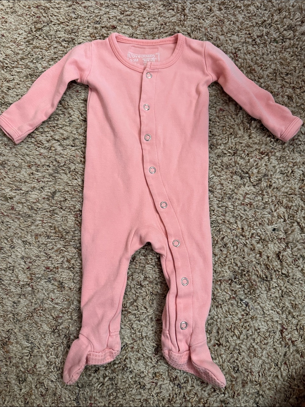Pink Snap-Front Baby One-Piece size 0-3 mos.